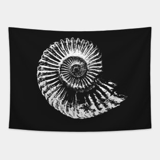 Copy of Ammonite illustration face mask - Palaeontologist fossil face mask Tapestry