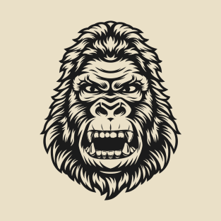 Gorilla head roaring T-Shirt