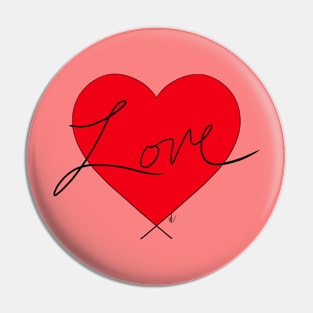 Love Heart Pin