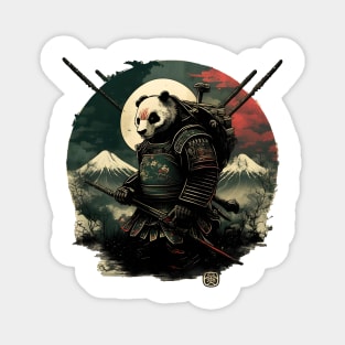 Japanese Panda Samurai Magnet
