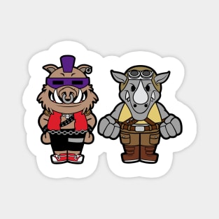 Bebop and Rocksteady Chibi Magnet