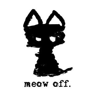 Meowfistofele the black cat – Meow off T-Shirt