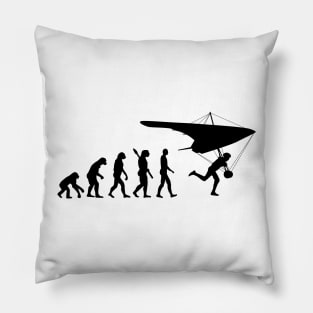 Evolution of the flying man (v2) Pillow