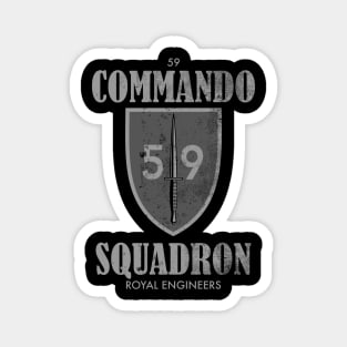 59 Commando Squadron (distressed) Magnet