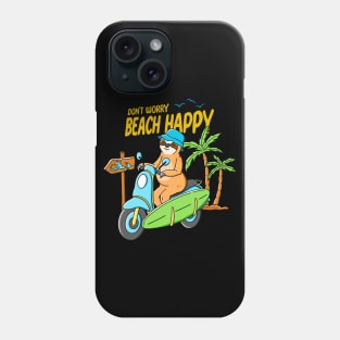 Sloth Happy Beach Phone Case