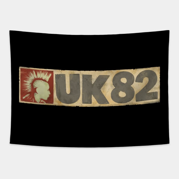 UK-82 Punk Mohawk Tapestry by NormanX