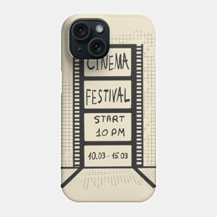 Cinema festival day Phone Case