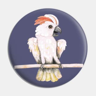 Salmon-crested cockatoo Pin