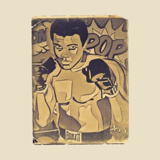 Muhammad Ali Boxer Retro Comic T-Shirt