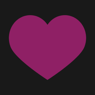 Aubergine heart T-Shirt