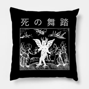 Danse Macabre (white) Pillow