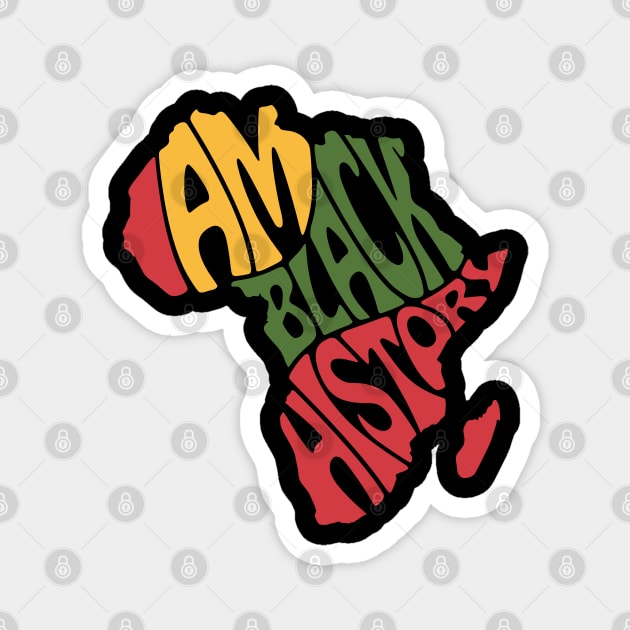 I Am Black History Magnet by UrbanLifeApparel