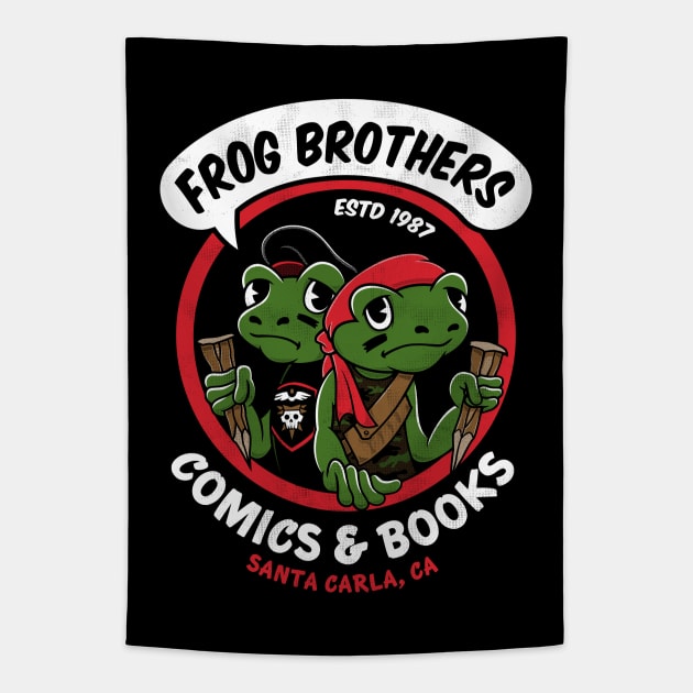 Frog Brothers Comics & Books - Vintage 80's Vampire Horror Tapestry by Nemons