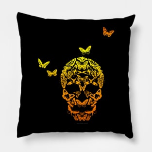 Butterfly Skull Pillow