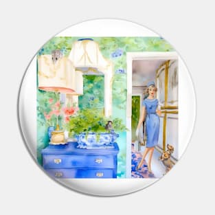 Green chinoiserie room Pin