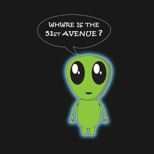 area 51 cute alien T-Shirt