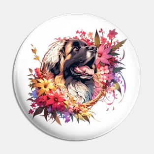 Leonberger Mothers Day Dog Mom Memorable Gift Portrait Pin