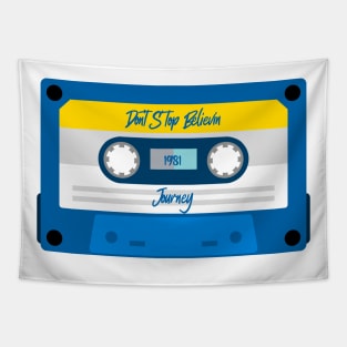 Journey Classic Blue Cassette Tapestry