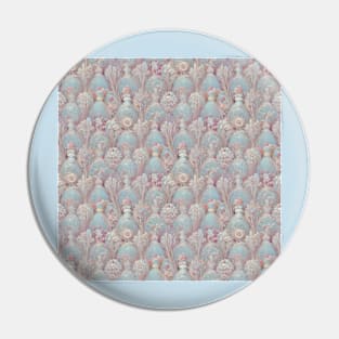 Baby Blue and Baby Pink Rococo No. 1 Pin