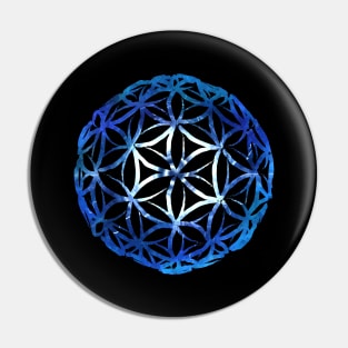 Flower Of Life Sphere Sacred Geometry Pin