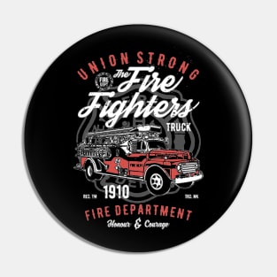 Union Strong Fire Fighter Pin