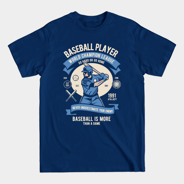 Disover BASEBALL PLAYER - World Champion League - Baseball Player - T-Shirt