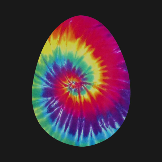 Tie Dye Easter Egg Colorful Hippie Easter by bummersempre66