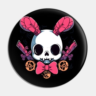 Skull Bunny Pin