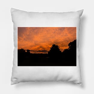 Morning dawn in the country Pillow