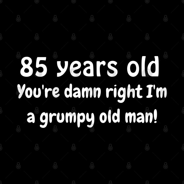 85 year old grumpy old man by Comic Dzyns