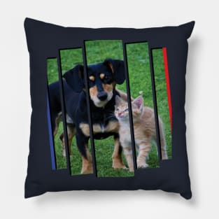 Cat Dog Wow Pillow