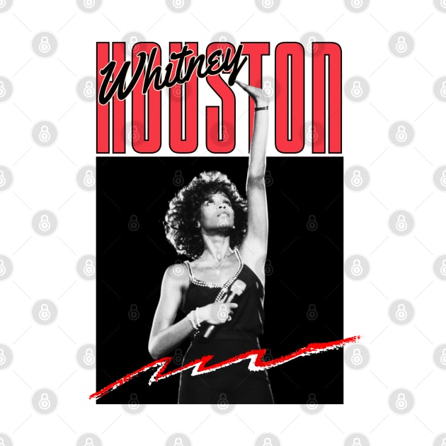 Whitney houston///original retro fan design by DetikWaktu