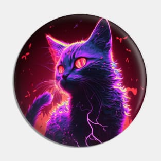 Stray Cyberpunk Cat Pin