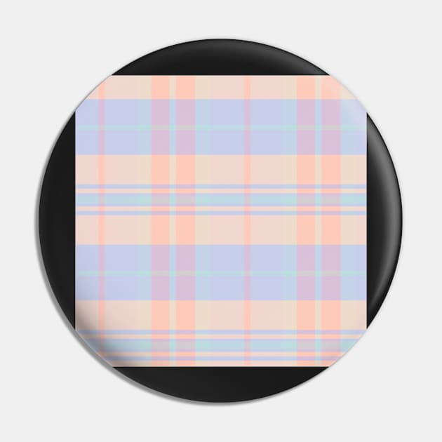 Pastel Aesthetic Arable 1 Hand Drawn Textured Plaid Pattern Pin by GenAumonier