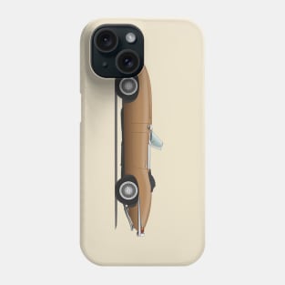 Jaguar E Type Roadster Bronze Phone Case