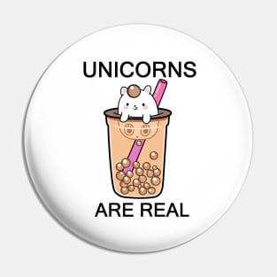 Boba Unicorns Are Real! Pin