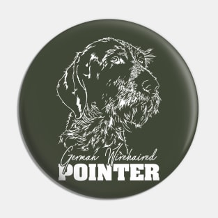 German Wirehaired Pointer dog lover Pin