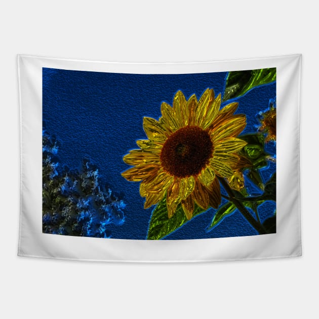 Sunflower20160201 Tapestry by JAMFoto