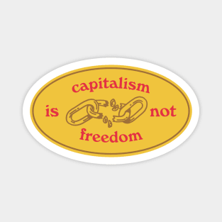 Capitalism Is Not Freedom Magnet