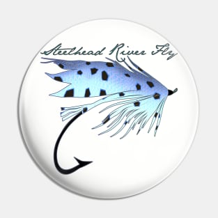 Steelhead River Fly Pin