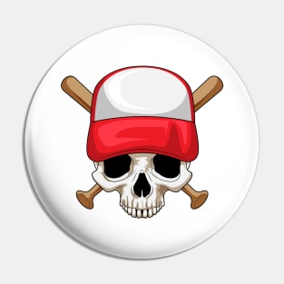 Skull Baseball Baseball bat Pin