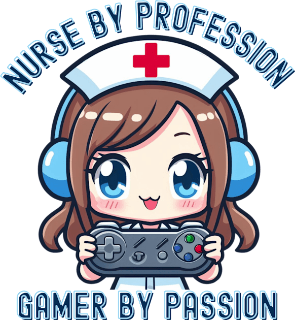 Nurse Female Gamer Kids T-Shirt by Japanese Fever