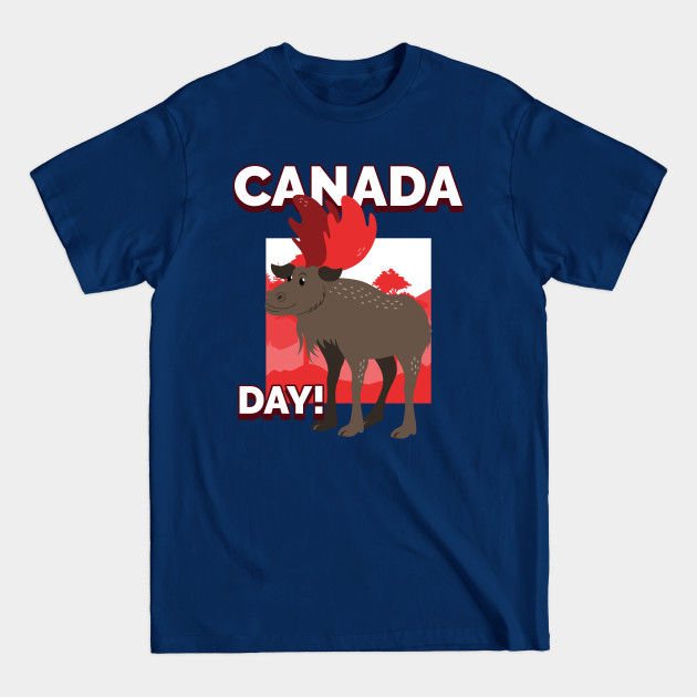 Disover Canada Day Moose - Canada Day - T-Shirt