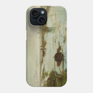 Punts on a River by Daniel Ridgway Knight Phone Case