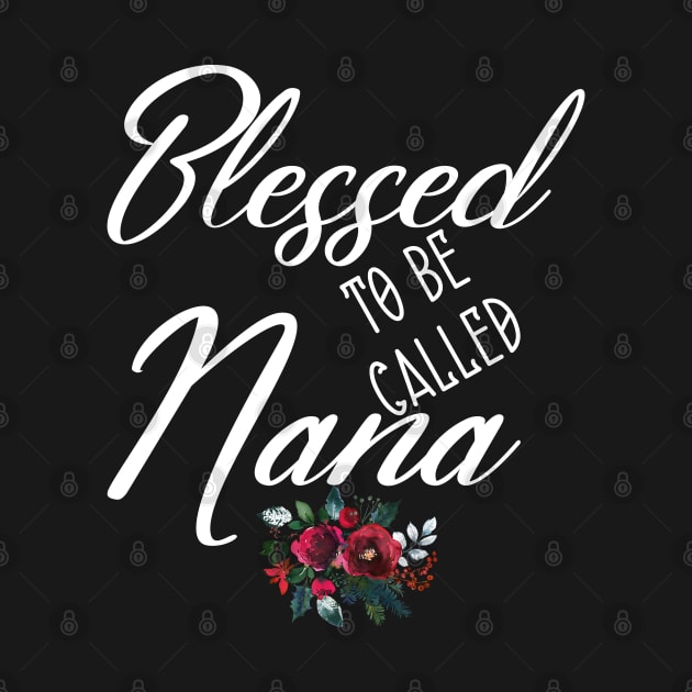 Womens Blessed To Be Called Nana Shirt Nana To Be Christmas by Design stars 5