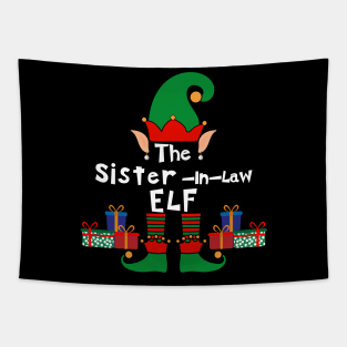 Funny Family Matching Christmas Sister-in-law Elf Tapestry