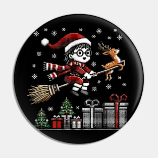 Baby Santa at Christmas vacation Pin