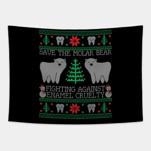 Dentist Hygienist Assistant Ugly Christmas Xmas Tapestry