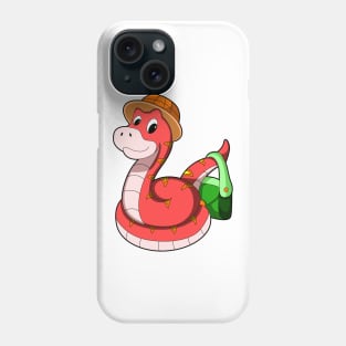 Snake with Purse & Hat Phone Case