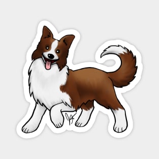 Dog - Border Collie - Chocolate Magnet